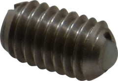 Gibraltar - 3/8-16, 0.188" Ball Diam, 0.625" Body Length, 0.048" Max Ball Reach, Threaded Ball Plunger - Stainless Steel Body, Nylon Ball, 6 Lb Initial End Force, 21 Lb Final End Force, Locking Element - Americas Industrial Supply