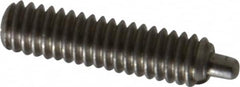 Gibraltar - 8-32, 5/8" Thread Length, 3/32" Plunger Projection, Stainless Steel Threaded Spring Plunger - 0.069" Max Plunger Diam, 5/8" Plunger Length, 0.7 Lb Init End Force, 2.3 Lb Final End Force, 0.05" Hex - Americas Industrial Supply