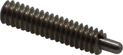 Gibraltar - 1/4-20, 1" Thread Length, 3/16" Plunger Projection, Stainless Steel Threaded Spring Plunger - 0.118" Max Plunger Diam, 1" Plunger Length, 3 Lb Init End Force, 13 Lb Final End Force, 0.0781" Hex - Americas Industrial Supply