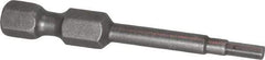 Apex - 2.5mm Hex Bit - 1/4" Hex Drive, 1-15/16" OAL - Americas Industrial Supply