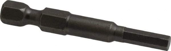 Apex - 4mm Hex Bit - 1/4" Hex Drive, 1-15/16" OAL - Americas Industrial Supply