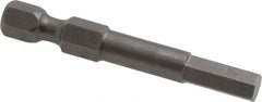 Apex - 5mm Hex Bit - 1/4" Hex Drive, 1-15/16" OAL - Americas Industrial Supply