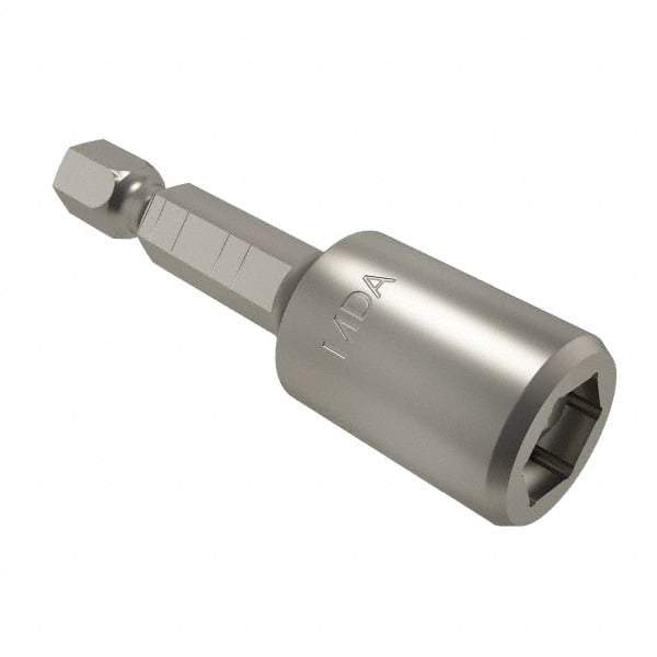 Apex - 1/4" Magnetic Nutsetter - 1/4" Hex Drive, 1-3/4" OAL, 7/16" Socket Nose Diam - Americas Industrial Supply