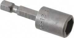 Apex - 3/8" Magnetic Nutsetter - 1/4" Hex Drive, 1-3/4" OAL, 9/16" Socket Nose Diam - Americas Industrial Supply