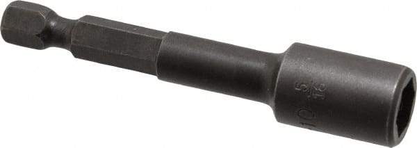 Apex - 5/16" Magnetic Nutsetter - 1/4" Hex Drive, 2-9/16" OAL, 1/2" Socket Nose Diam - Americas Industrial Supply