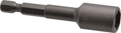 Apex - 3/8" Magnetic Nutsetter - 1/4" Hex Drive, 2-9/16" OAL, 9/16" Socket Nose Diam - Americas Industrial Supply