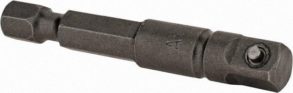 Apex - 1/4" Square Size Hex to Square Extension - 1/4" Hex Drive, 2" OAL - Americas Industrial Supply