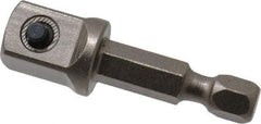 Apex - 3/8" Square Size Hex to Square Extension - 1/4" Hex Drive, 1-5/8" OAL - Americas Industrial Supply