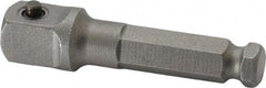 Apex - 3/8" Square Size Hex to Square Extension - 5/16" Hex Drive, 2" OAL - Americas Industrial Supply