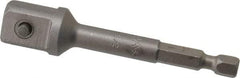 Apex - 1/2" Square Size Hex to Square Extension - 1/4" Hex Drive, 3" OAL - Americas Industrial Supply