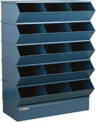 Stackbin - 5 Bin, Shelving Unit with Openings & Base - 37" Wide x 53-1/2" High - Americas Industrial Supply