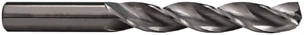 M.A. Ford - 9.5mm 150° Solid Carbide Jobber Drill - ALtima Finish, Right Hand Cut, Spiral Flute, Straight Shank, 103mm OAL - Americas Industrial Supply