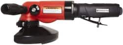 Universal Tool - 5" Wheel Diam, 11,000 RPM, Pneumatic Angle & Disc Grinder - 5/8-11 Spindle, 26 CFM, Side Exhaust - Americas Industrial Supply