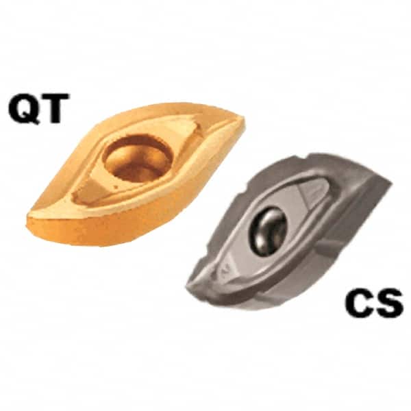 Iscar - BCR62 QT Grade IC908 Carbide Milling Insert - TiAlN Finish, 0.13" Thick, 0.31" Corner Radius - Americas Industrial Supply