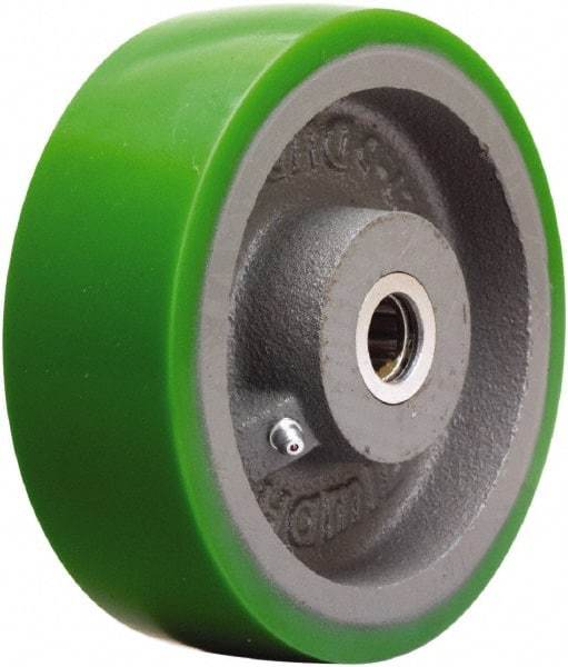 Hamilton - 6 Inch Diameter x 2 Inch Wide, Polyurethane on Cast Iron Caster Wheel - 1,200 Lb. Capacity, 2-1/4 Inch Hub Length, 1 Inch Axle Diameter, Straight Roller Bearing - Americas Industrial Supply