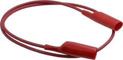 Pomona - Red Electrical Test Equipment Patch Cord - Use with Alligators Test Clips - Americas Industrial Supply