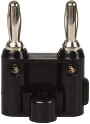 Pomona - Black Electrical Test Equipment Banana Plug - Americas Industrial Supply