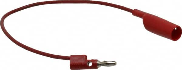 Pomona - Red Electrical Test Equipment Clip - Use with 0.300" Terminal, Banana Plugs - Americas Industrial Supply