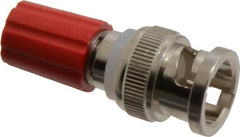 Pomona - Red Electrical Test Equipment Adapter - Use with Male BNC to Single Binding Posts - Americas Industrial Supply