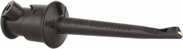 Pomona - Black Electrical Test Equipment Clip - Use with Minigrabbers - Americas Industrial Supply