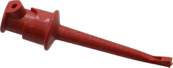 Pomona - Red Electrical Test Equipment Clip - Use with Minigrabbers - Americas Industrial Supply