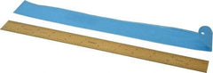 Fowler - 12" Long, 1/64, 1/32, 1/16, 1/8" Graduation, Rigid Steel Rule - 4R Graduation Style, 1" Wide, Yellow, Titanium Finish - Americas Industrial Supply