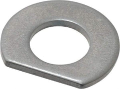 Made in USA - 5/16" Screw Size, 0.343" ID, 1008/1010 Steel Clipped Washer - 0.338 to 0.348" ID, 0.677 to 0.697" OD, 0.055 to 0.065" Thickness, Uncoated - Americas Industrial Supply
