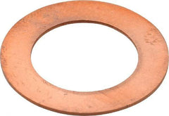 Made in USA - 0.032" Thick, 5/8" Inside x 1" OD, Round Shim - 9/16" Screw, Uncoated C-172 Copper - Americas Industrial Supply
