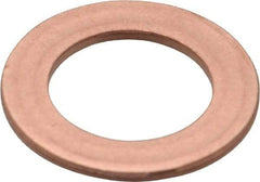 Made in USA - 0.064" Thick, 5/8" Inside x 1" OD, Round Shim - 9/16" Screw, Uncoated C-172 Copper - Americas Industrial Supply
