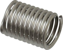 Recoil - 7/16-14 UNC, 7/8" OAL, Free Running Helical Insert - 10-1/4 Free Coils, Tanged, Stainless Steel, Bright Finish, 2D Insert Length - Americas Industrial Supply