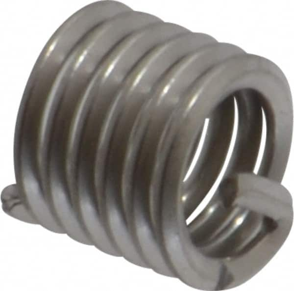 Recoil - #12-24 UNC, 0.324" OAL, Free Running Helical Insert - 6 Free Coils, Tanged, Stainless Steel, 1-1/2D Insert Length - Americas Industrial Supply