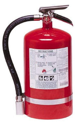 Kidde - 11 Lb, 1-A:10-B:C Rated, Halotron Fire Extinguisher - 7-1/4" Diam x 16.18" High, 125 psi, 15' Discharge in 11 sec, Steel Cylinder - Americas Industrial Supply