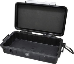 Pelican Products, Inc. - 5-9/16" Wide x 5-9/16" Deep x 2-5/8" High, Clamshell Hard Case - Black, Polycarbonate - Americas Industrial Supply