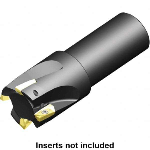 Kennametal - 40mm Cut Diam, 14.4mm Max Depth of Cut, 32mm Shank Diam, 200mm OAL, Indexable Square Shoulder Helical End Mill - ED.T 1404.. Inserts, Cylindrical Shank, 0° Lead Angle, Through Coolant, Series Mill 1-14 - Americas Industrial Supply