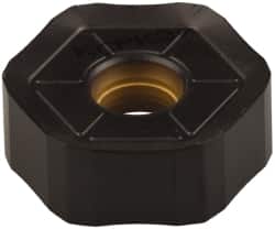 Kennametal - HNGJ535 GD Grade KCPK30 Carbide Milling Insert - TiN/TiCN/Al2O3 Finish, 0.2189" Thick, 5/8" Inscribed Circle, 1.2mm Corner Radius - Americas Industrial Supply