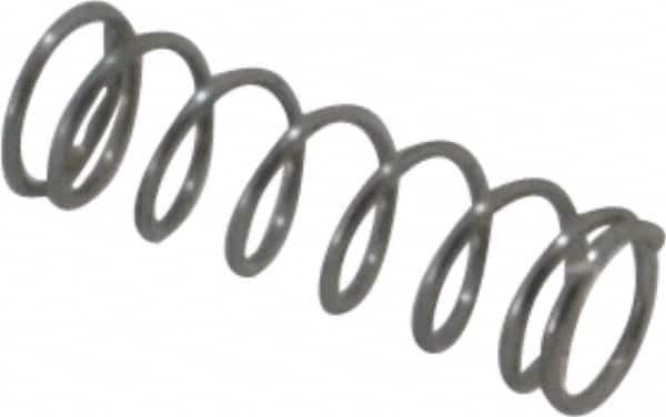 Value Collection - 0.12" OD, 0.012" Wire, 3/8" Free Length, Music Wire Compression Stock Springs Spring - 4.11 Lb Spring Rating - Americas Industrial Supply