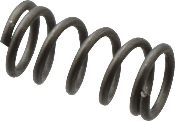 Value Collection - 0.12" OD, 0.016" Wire, 1/4" Free Length, Music Wire Compression Stock Springs Spring - 18.87 Lb Spring Rating - Americas Industrial Supply