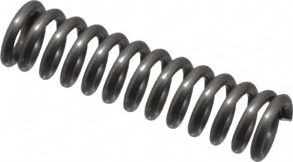 Value Collection - 0.12" OD, 0.02" Wire, 1/2" Free Length, Music Wire Compression Stock Springs Spring - 20.9 Lb Spring Rating - Americas Industrial Supply