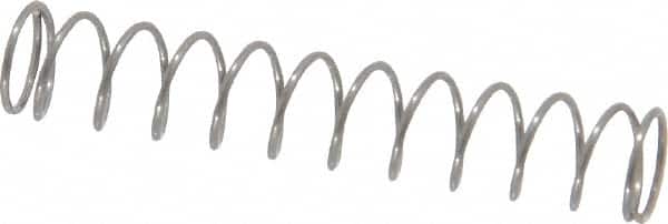 Value Collection - 0.18" OD, 0.016" Wire, 1" Free Length, Music Wire Compression Stock Springs Spring - 1.98 Lb Spring Rating - Americas Industrial Supply