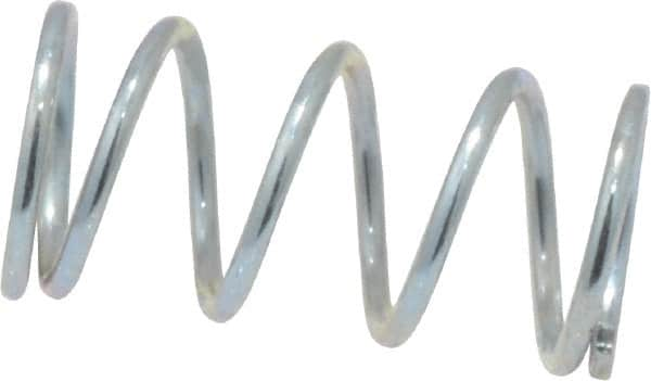 Value Collection - 0.24" OD, 0.026" Wire, 1/2" Free Length, Music Wire Compression Stock Springs Spring - 11.61 Lb Spring Rating - Americas Industrial Supply