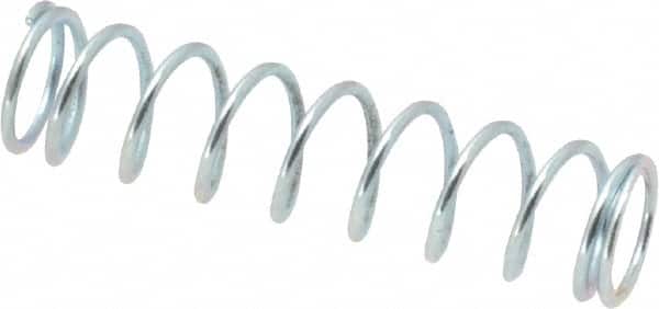 Value Collection - 0.24" OD, 0.026" Wire, 1" Free Length, Music Wire Compression Stock Springs Spring - 5.5 Lb Spring Rating - Americas Industrial Supply