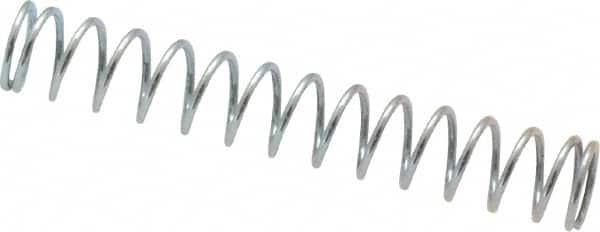 Value Collection - 0.24" OD, 0.026" Wire, 1-1/2" Free Length, Music Wire Compression Stock Springs Spring - 3.6 Lb Spring Rating - Americas Industrial Supply