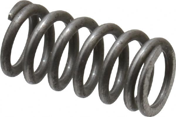 Value Collection - 0.24" OD, 0.035" Wire, 1/2" Free Length, Music Wire Compression Stock Springs Spring - 44.71 Lb Spring Rating - Americas Industrial Supply