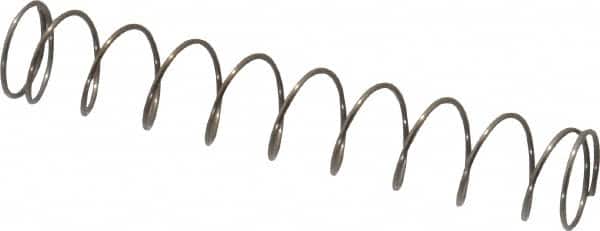Value Collection - 0.3" OD, 0.02" Wire, 1-3/4" Free Length, Music Wire Compression Stock Springs Spring - 1.14 Lb Spring Rating - Americas Industrial Supply