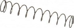 Value Collection - 0.3" OD, 0.02" Wire, 1-3/4" Free Length, Music Wire Compression Stock Springs Spring - 1.14 Lb Spring Rating - Americas Industrial Supply