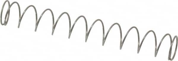 Value Collection - 0.3" OD, 0.02" Wire, 2" Free Length, Music Wire Compression Stock Springs Spring - 0.99 Lb Spring Rating - Americas Industrial Supply
