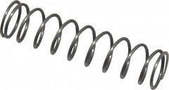 Value Collection - 0.3" OD, 0.026" Wire, 1-1/4" Free Length, Music Wire Compression Stock Springs Spring - 3.51 Lb Spring Rating - Americas Industrial Supply