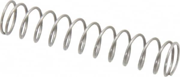 Value Collection - 0.3" OD, 0.026" Wire, 1-1/2" Free Length, Music Wire Compression Stock Springs Spring - 2.9 Lb Spring Rating - Americas Industrial Supply