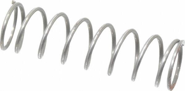 Value Collection - 0.36" OD, 0.032" Wire, 1-1/4" Free Length, Music Wire Compression Stock Springs Spring - 5.61 Lb Spring Rating - Americas Industrial Supply