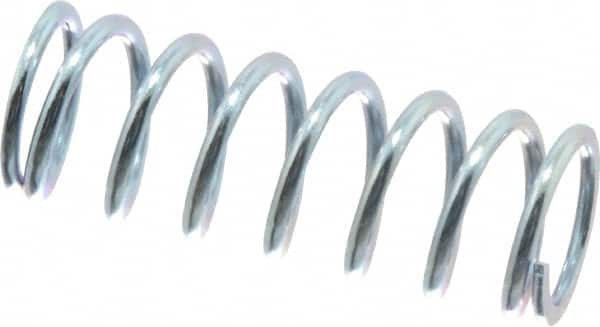 Value Collection - 0.36" OD, 0.041" Wire, 1" Free Length, Music Wire Compression Stock Springs Spring - 16.53 Lb Spring Rating - Americas Industrial Supply